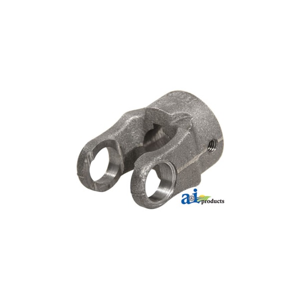 Round Bore Implement Yoke (w/ Double Keyway & Set Screw) 3" x3" x2"